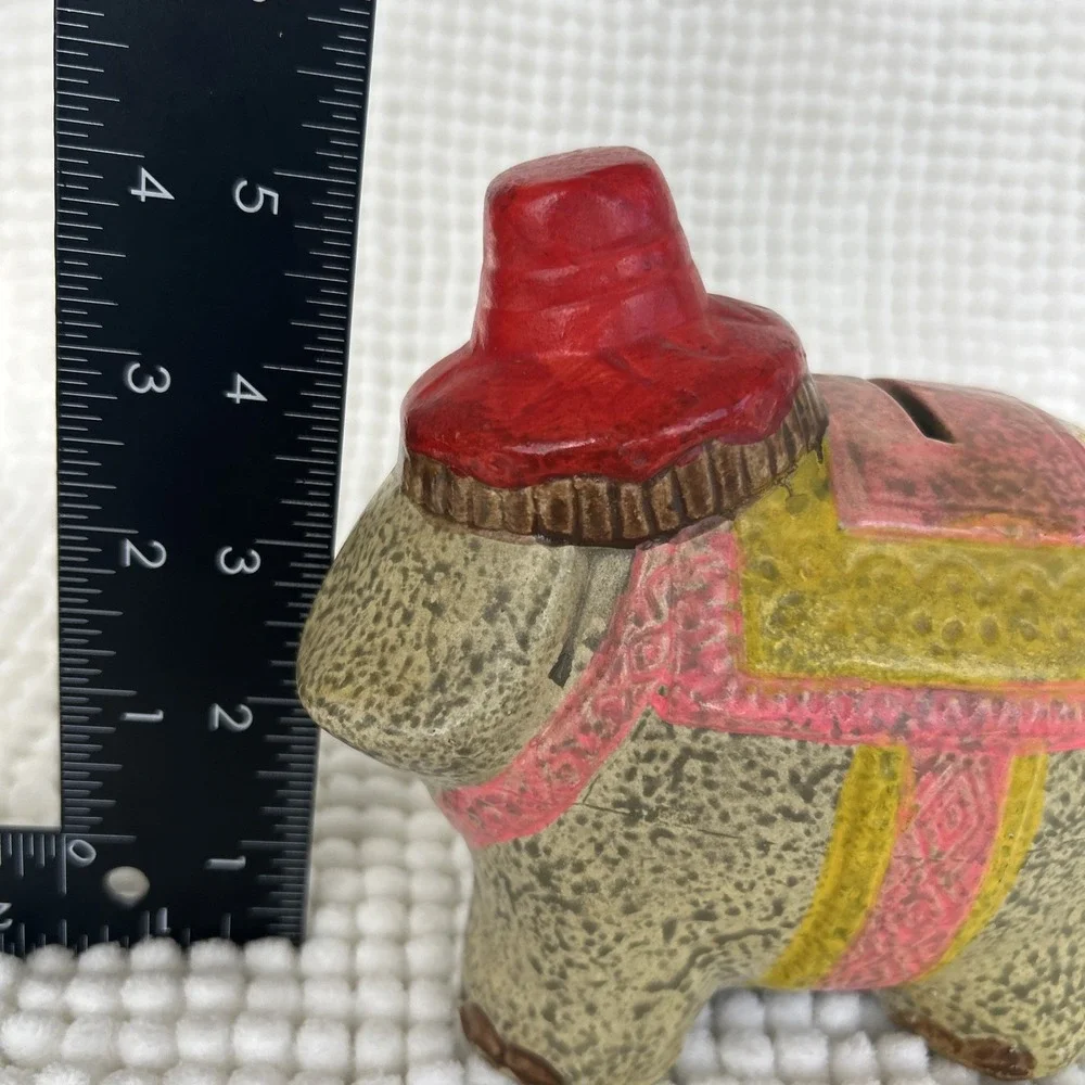 Vintage‎ MCM Arnart Piggy Bank Elephant Made in Japan Hand Painted